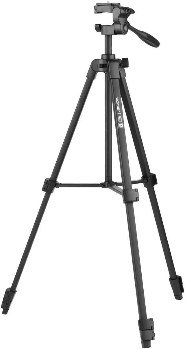 Alt view image 2 of 7 - ZOMEI T90 Portable Tripod Aluminum Alloy Selfie Travel Phone Tripod Max. Height 136cm/54in with Ball Head Carrying Bag Shutter Phone Clamp Shutter Clip for Landscape Product Portrait Photography Live