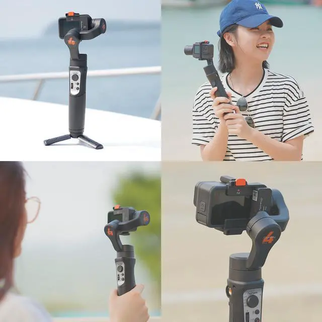 Alt view image 7 of 7 - hohem iSteady Pro 4 3-Axis Handheld Sports Camera Gimbal Stabilizer Wireless Control Splash Proof Stabilizer Replacement for GoPro 10 9 8 7 6 5 4 3 OSMO Action Insta360 One R