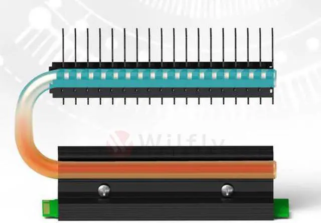 Alt view image 2 of 5 - COOLM2SSD - M.2 SSD Radiator Heatsink with Heat Pipe, Compatible with PCIE NVME M.2 2280/SATA M.2 2280 SSD. With Thermal Silica Pad (Excluding SSD), Cooling Effect up to 30 Degrees. OEM/ODM Welcome!