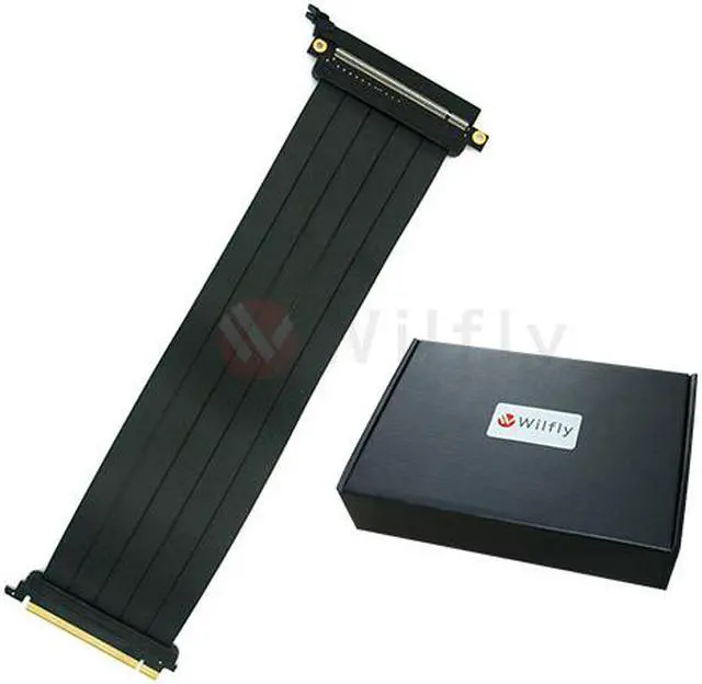 Main image of PCIE16ES30 - 300mm PCI-E 3.0 x16 High Quality EMI Shielded Extender Riser Cable - Straight, Extended with No Transmission Speed Loss, Mounting Gaming/GPU Support up to 3.0/16GB. OEM/ODM Welcome!