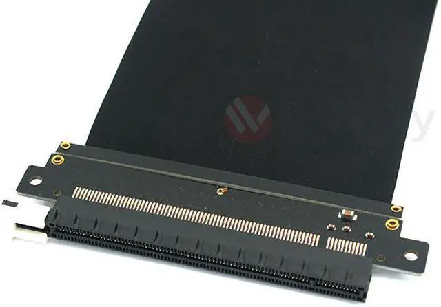 Alt view image 4 of 5 - PCIE16S20 - 200mm PCI-E 3.0 x16 High Quality Flexible EMI Shielded Extender Riser Cable -  Straight, Wide Range Vertical Mounting Gaming / GPU Support up to 3.0/16GB. OEM/ODM Welcome!
