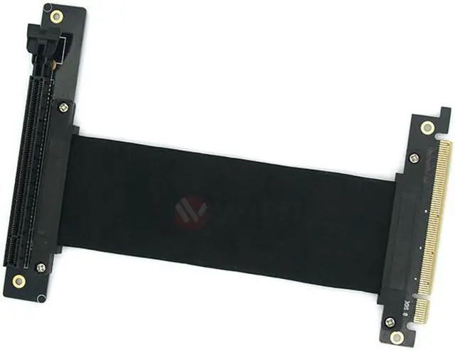 Alt view image 4 of 6 - PCIE16NR15 - 150mm PCI-E 3.0 x16 High Quality Flexible EMI Shielded Extender Riser Cable - Right Angled & Narrow Type, Space Saving, Mounting Gaming/GPU Support up to 3.0/16GB. OEM/ODM Welcome!