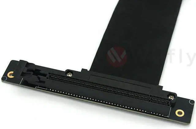 Alt view image 5 of 6 - PCIE16NR15 - 150mm PCI-E 3.0 x16 High Quality Flexible EMI Shielded Extender Riser Cable - Right Angled & Narrow Type, Space Saving, Mounting Gaming/GPU Support up to 3.0/16GB. OEM/ODM Welcome!