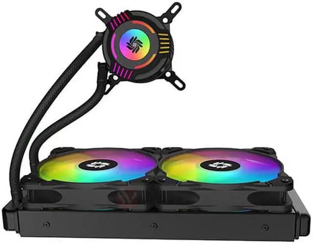 Alt view image 3 of 3 - CLC240-XA ARGB AIO CPU Liquid Cooler, 24027 Radiator, Addressable RGB Lighting, Dual 12025 Fans for AMD Ryzen/Intel LGA1200/1151, with ARGB controller. OEM/ODM Welcome!