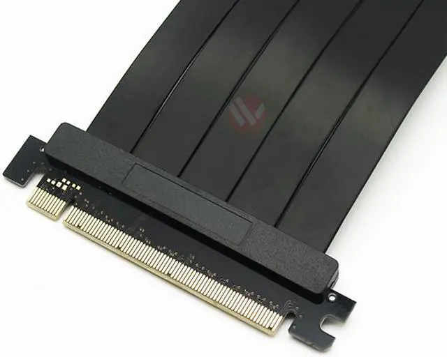 Alt view image 3 of 3 - 150mm PCI-Express 3.0 x16 High Quality Flexible EMI Shielded Extender Riser Cable -  Straight, 100% No Loss of Transmission Speed, Wide Range Vertical Mounting Gaming / GPU Support up to 3.0/16GB - OE