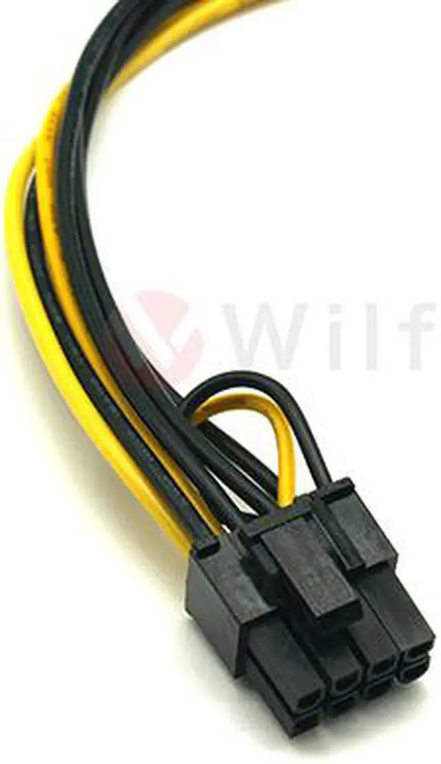 Alt view image 3 of 4 - S15PCIE62 - SATA 15pin to PCI-E 8pin(6+2) Video Card Power Adapter Cable, 20cm, Support RTX4000/GTX1660/1650 up to 140w. OEM/ODM welcome!