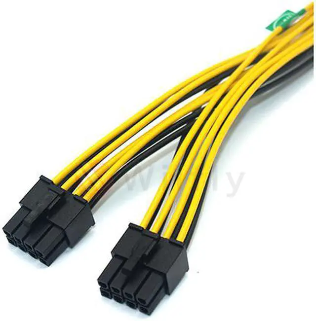 Alt view image 2 of 3 - YEPS1828 - EPS-12V 8pin female (to power) to 2 x male (to M/B) Y Splitter, offer the best solution when your power supply need more EPS-12V 8pin connector to support CPU power. OEM/ODM welcome!