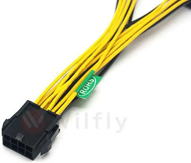 Alt view image 3 of 3 - YEPS1828 - EPS-12V 8pin female (to power) to 2 x male (to M/B) Y Splitter, offer the best solution when your power supply need more EPS-12V 8pin connector to support CPU power. OEM/ODM welcome!