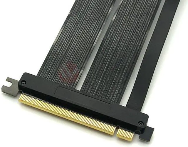 Alt view image 4 of 4 - PCIE16EL30-V4 300mm PCI-E 4.0x16 High Quality Flexible EMI Extender Riser Cable - Left Angled, Extended with No Transmission Speed Loss, Mounting Gaming/GPU Support up to 4.0/16GB. OEM/ODM Welcome!