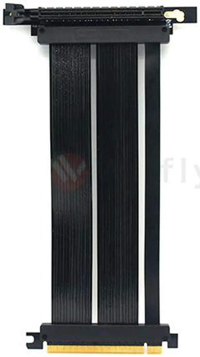 Alt view image 3 of 4 - PCIE16EL30-V4 300mm PCI-E 4.0x16 High Quality Flexible EMI Extender Riser Cable - Left Angled, Extended with No Transmission Speed Loss, Mounting Gaming/GPU Support up to 4.0/16GB. OEM/ODM Welcome!
