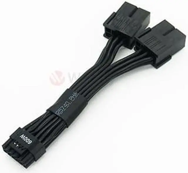 Main image of Wilfly PCIE16P28-V5 ATX3.1 16P to 2*8(6+2) P PCIE GPU Cables Sleeved PSU Extension Cable H++ 12+4 P Connector Graphics Card Power Supply RTX 5090 Series, 16AWG, For PSU 800w up No need change New PSU