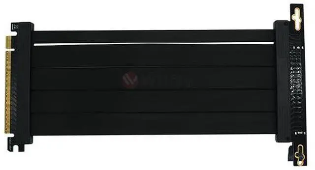 Alt view image 4 of 5 - Wilfly PCIE16L20-V5 Premium PCI-E 16X 5.0 Double Bandwidth Extender Riser Cable, 200mm /7.87 Inch. Compatible with PCIe 4.0, Black.