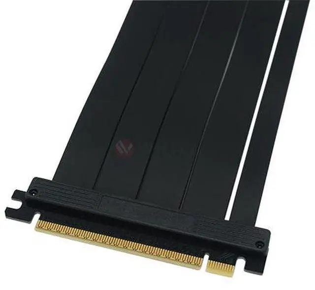 Alt view image 3 of 5 - Wilfly PCIE16L20-V5 Premium PCI-E 16X 5.0 Double Bandwidth Extender Riser Cable, 200mm /7.87 Inch. Compatible with PCIe 4.0, Black.