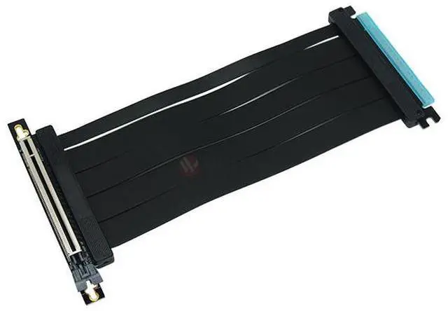 Alt view image 5 of 5 - Wilfly PCIE16L30-V5 Premium PCI-E 16X 5.0 Double Bandwidth Extender Riser Cable, 300mm /11.81 Inch. Compatible with PCIe 4.0, Black.