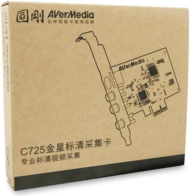 Alt view image 5 of 5 - Video Capture Card AV PCI E DVR Card c725B