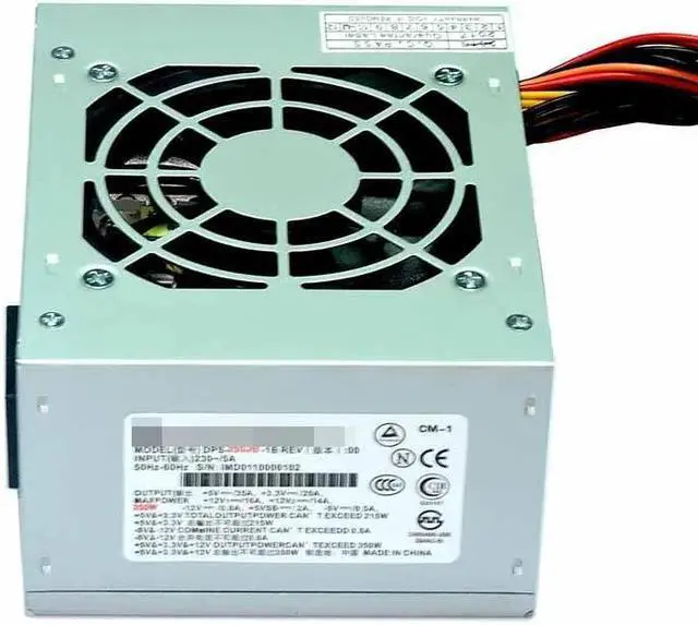 Alt view image 3 of 3 - For Small Chassis Power Supply 200W Peak 350W 24pin + 4pin + D type interface *2 + SATA*2