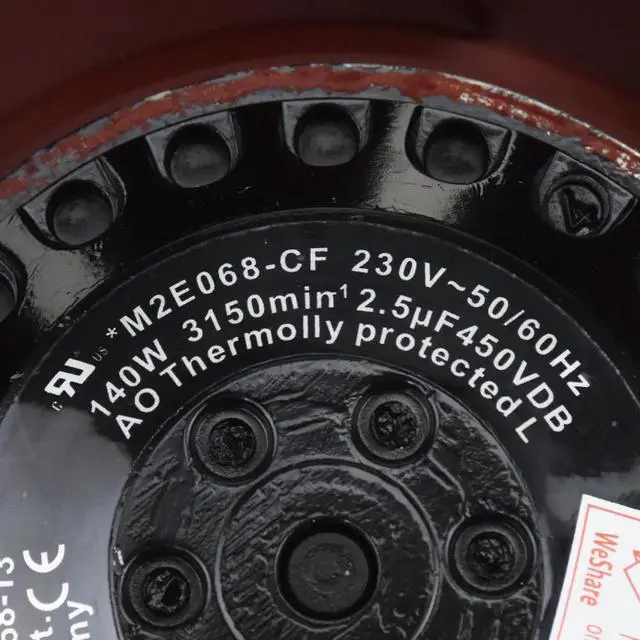 Alt view image 2 of 5 - For Ebmpapst R2E190-AF58-13 M2E068-CF AC230V 140W Centrifugal Fan With Capacitor