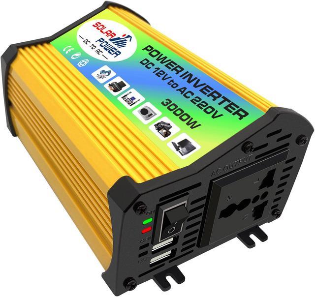 3000W Watt Power Inverter DC 12V to AC 110/220V Car Converter USB Port  Charger