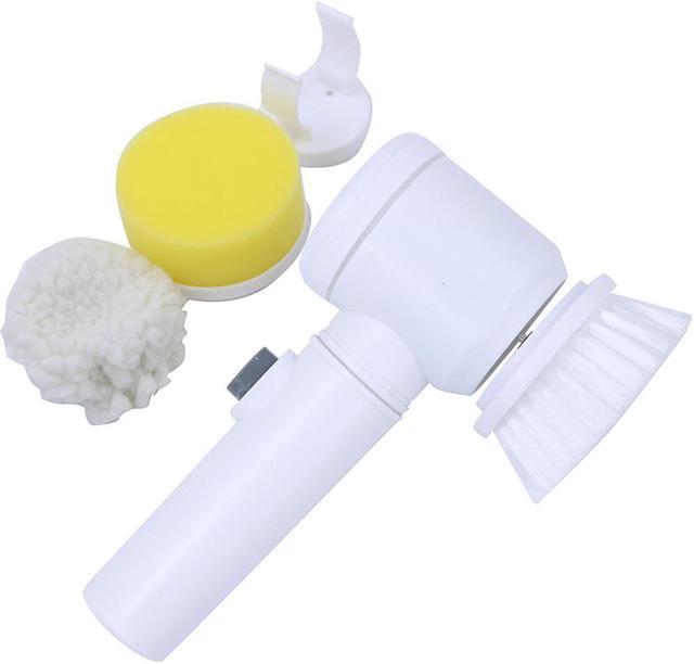 Electric Cleaning Brush 5-in-1 Magic Battery Powered Scrubber for Kitchen  Bathroom Tub Shower Tile Carpet Bidet Sofa 