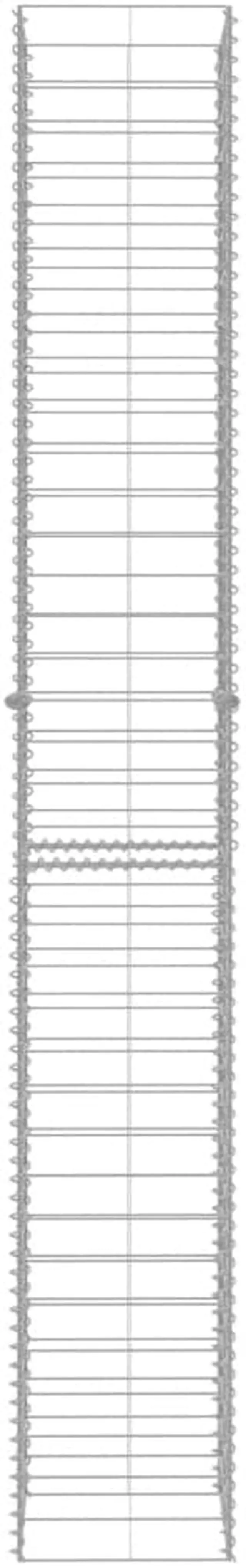 Alt view image 10 of 13 - vidaXL Gabion Baskets Gabion Wall Cage 3 Pcs Galvanized Steel 9.8"x9.8"x77.6"