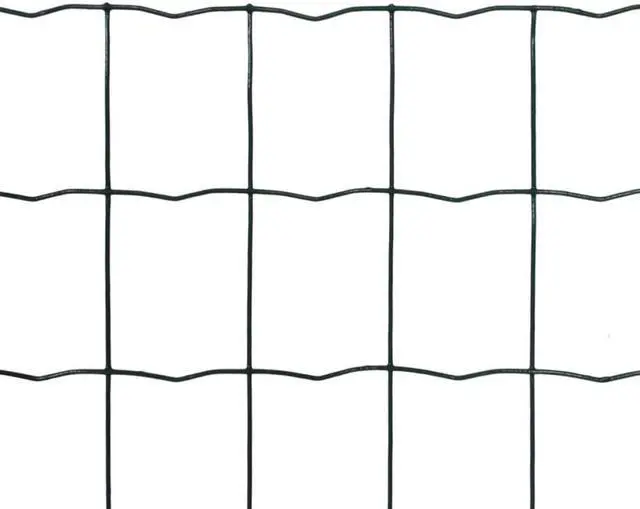 Alt view image 7 of 13 - vidaXL Fence Barrier Fence Metal Fence Wire Mesh Steel 32.8ft x 3.3ft Green