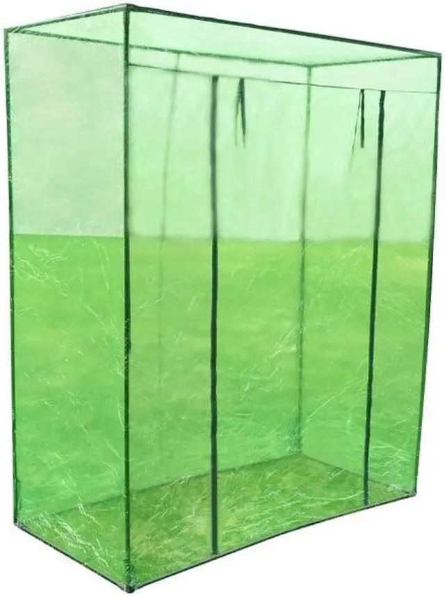 Alt view image 11 of 15 - vidaXL Greenhouse Grow House for Plant Growing Green House Steel Frame PVC