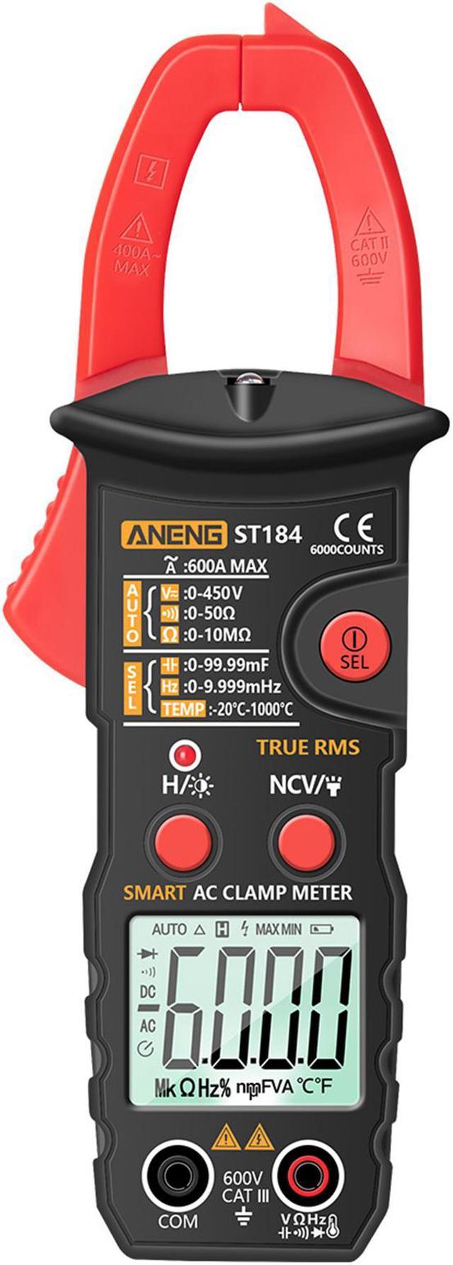 Auto-Ranging Digital Multimeter, AC/DC Amp Ohm Voltage Test Meter with  Resistance, Continuity, Capacitance, Frequency and Diode Test; Multi Tester