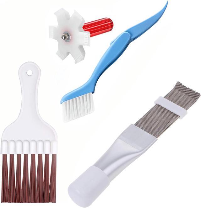 Heyii 2pcs Air Conditioner Fin Condenser Refrigerator Coil Cleaning Brush Dust Remover, Adult Unisex, Size: 1#