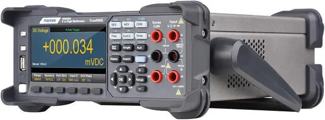 Alt view image 2 of 7 - Hantek HDM3055 Digital Desktop Multimeter High-precision 5 1/2 Multimeter with 4.3'' LCD Display 30 kS/s Data Acquisition True RMS Temperature Tester