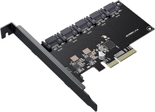 Main image of PCIe SATA Card PCIE to 5 Port SATA 3.0 6Gps computer desktop chassis adapter card solid state mechanical hard disk adapter box Support 5 SATA 3.0 Devices Built-in Adapter Converter for Desktop PC