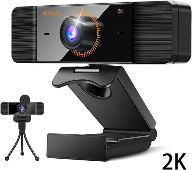 Main image of Web Camera Full HD 2K 1080P/30FPS Webcam Live Streaming Camera with Noise Reduction Microphone,Autofocus & Privacy Cover,Expandable Tripod,110-degree FOV,4MP Camera for Zoom/Skype/Teams, Conferencing