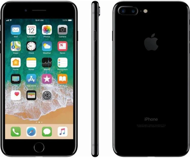Alt view image 3 of 4 - Apple iPhone 7 Plus A1661 (Fully Unlocked) 256GB Jet Black