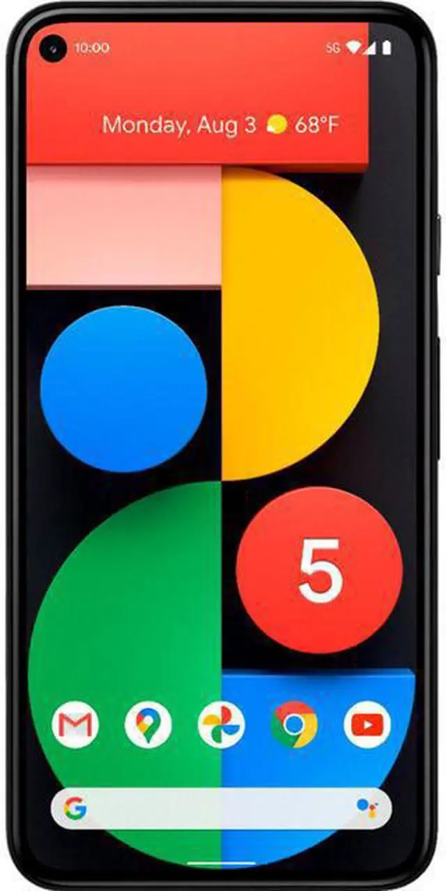 Alt view image 2 of 4 - Google Pixel 5 GD1YQ (Fully Unlocked) 128GB Just Black Smartphone