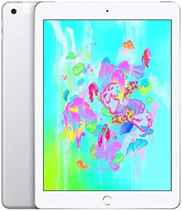 Alt view image 3 of 3 - Apple iPad 6th Gen A1954 (WiFi + Cellular Unlocked) 128GB Silver