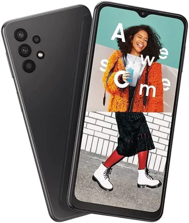 Alt view image 3 of 5 - Refurbished Samsung Galaxy A32 5G A326U (Boost Mobile Only) 64GB Black (Grade A)