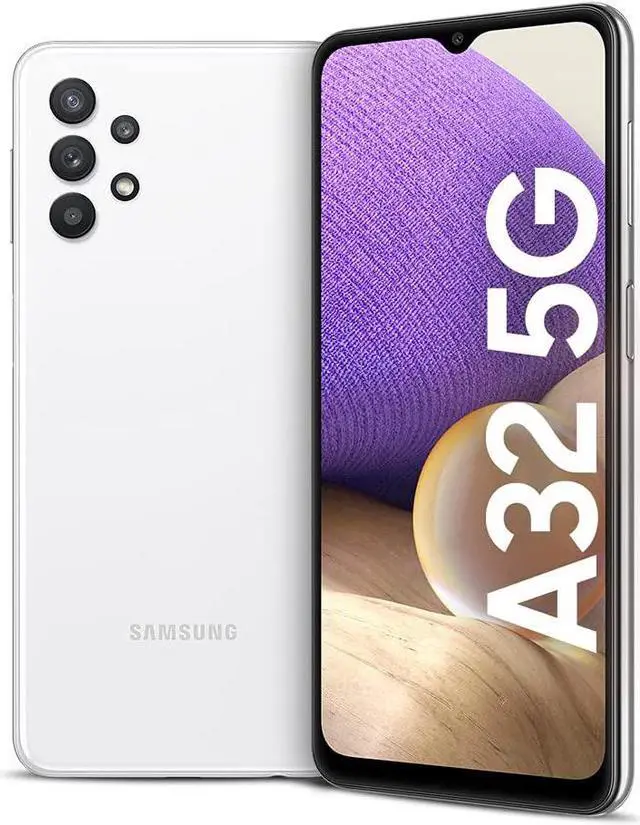 Alt view image 2 of 3 - Samsung Galaxy A32 5G A326U (GSM Unlocked) 64GB White (Good)
