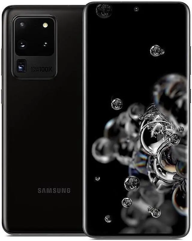 Main image of Samsung Galaxy S20 Ultra 5G G988U (Fully Unlocked) 128GB Cosmic Black (Grade C)