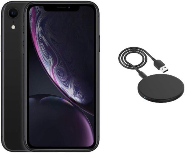 Refurbished: Apple iPhone XR A1984 (Fully Unlocked) 128GB Black w/ Wireless  Charger - Newegg.com