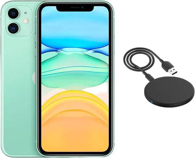 Main image of Apple iPhone 11 A2111 (Fully Unlocked) 64GB Green (Grade A) w/ Wireless Charger