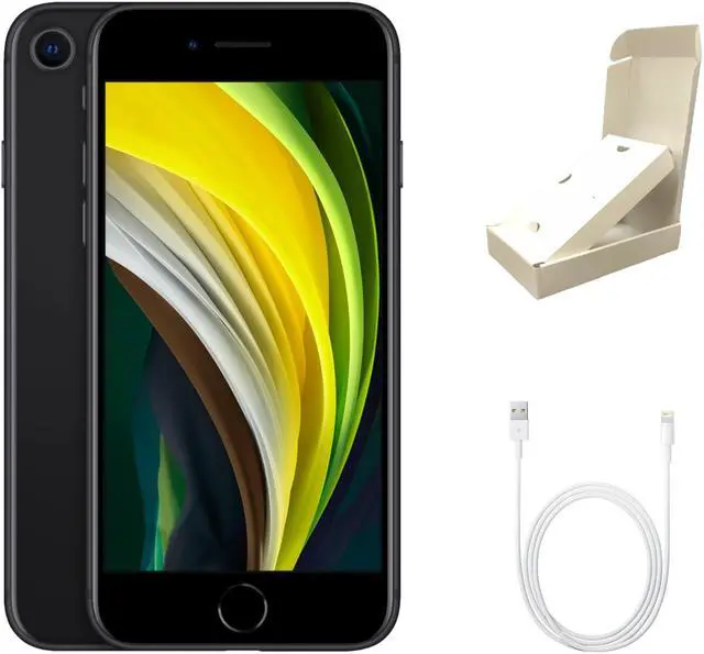 Main image of Apple iPhone SE (2nd Gen) A2275 (Fully Unlocked) 64GB Black (Grade A) w/ Gift Box