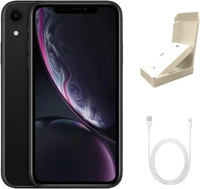 Main image of Apple iPhone XR A1984 (Fully Unlocked) 64GB Black (Grade B) w/ Gift Box