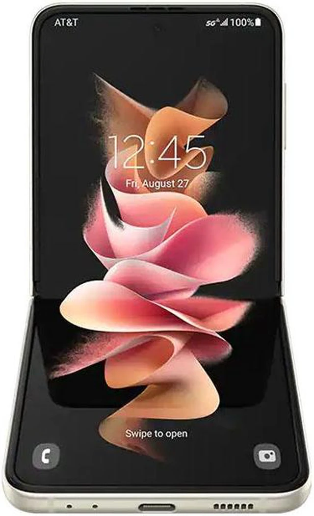 Main image of Samsung Galaxy Z Flip3 5G F711U (Fully Unlocked) 128GB Cream (Grade B)