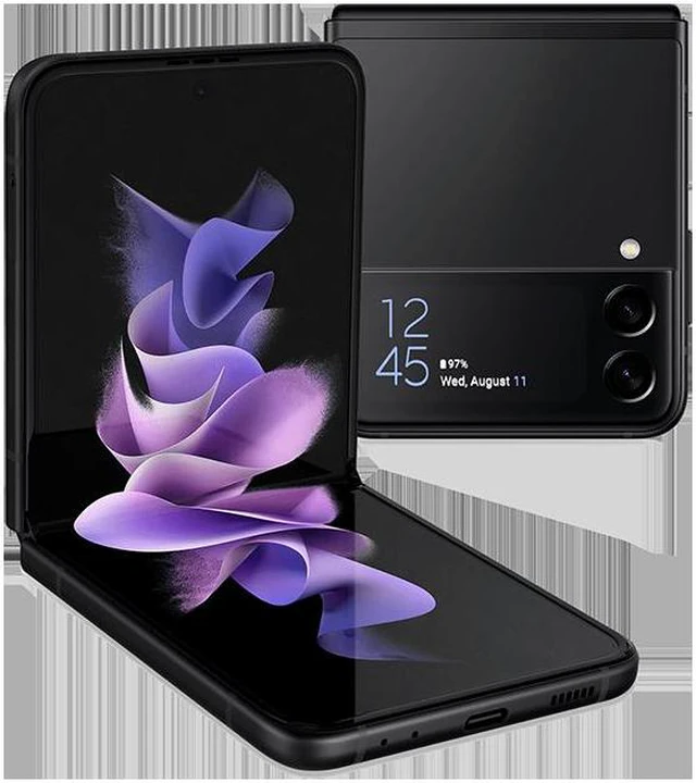 Main image of Samsung Galaxy Z Flip3 5G F711U (Fully Unlocked) 256GB Black (Grade A+)