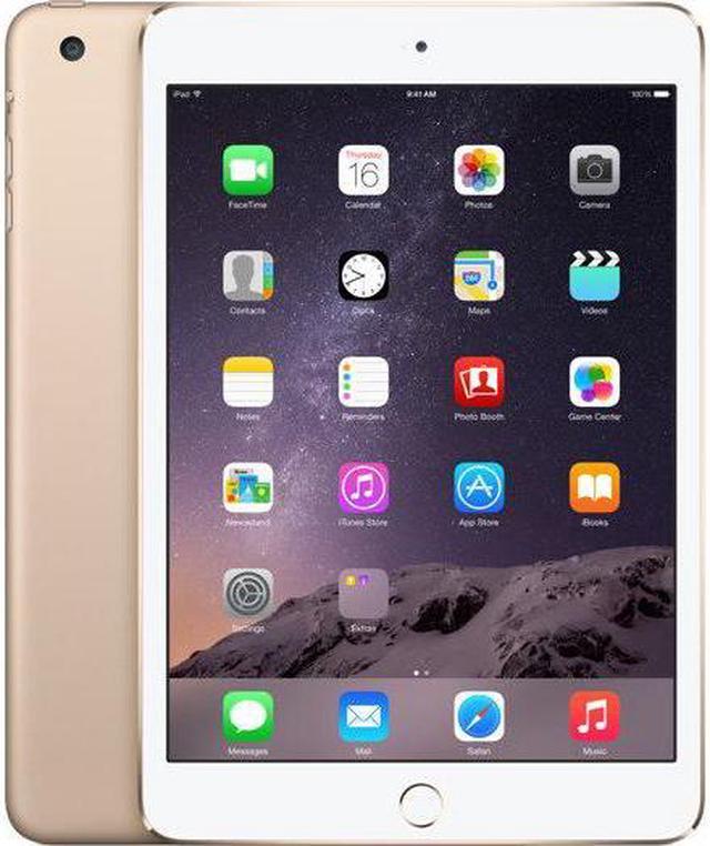 Apple iPad Mini 3 A1600 (WiFi + Cellular Unlocked) 64GB Gold (Grade A+)