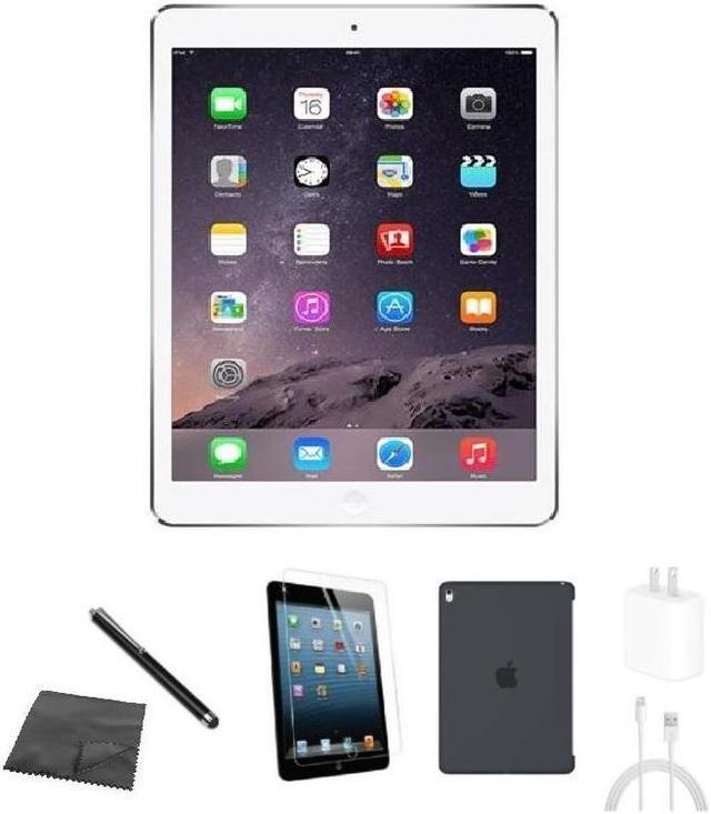 Refurbished: Apple iPad Air A1474 (WiFi) 16GB Silver Bundle w