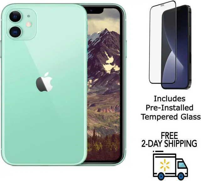 Main image of Apple iPhone 11 A2111 (Fully Unlocked) 256GB Green (Grade B) w/ Pre-Installed Tempered Glass
