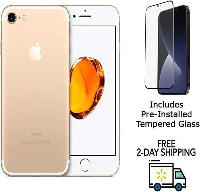 Main image of Apple iPhone 7 A1660 (Fully Unlocked) 32GB Gold (Grade A+) w/ Pre-Installed Tempered Glass