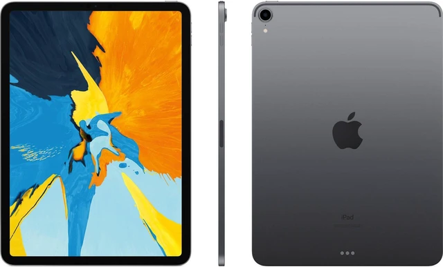 Alt view image 3 of 4 - Refurbished Apple iPad Pro 11 (2018) A2013 (WiFi + Cellular Unlocked) 256GB Space Gray (Grade A) w/ Pre-Installed Tempered Glass