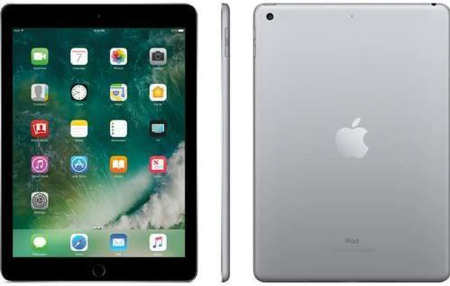 Alt view image 4 of 4 - Refurbished Apple iPad 5th Gen A1823 (WiFi + Cellular Unlocked) 128GB Space Gray (Grade A+) w/ Pre-Installed Tempered Glass