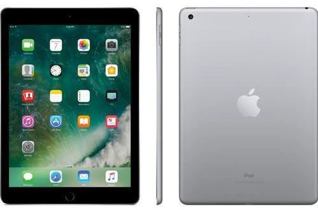 Alt view image 4 of 4 - Refurbished Apple iPad 5th Gen A1823 (WiFi + Cellular Unlocked) 128GB Space Gray (Grade A) w/ Pre-Installed Tempered Glass